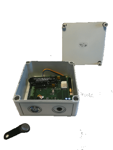 Battery powered SMS alarm dialler